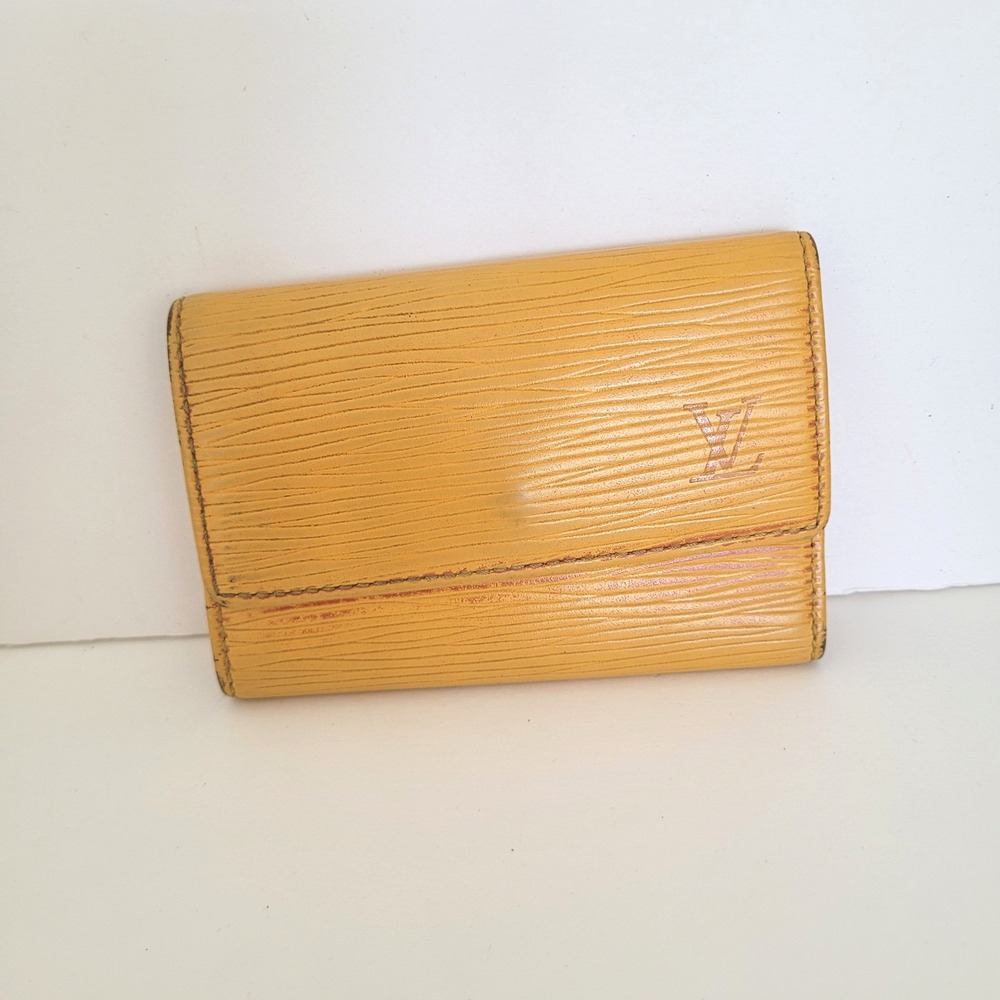 Louis Vuitton Epi‎ Leather 6 Key Holder Tassili Yellow Purple CA0926 Vintage